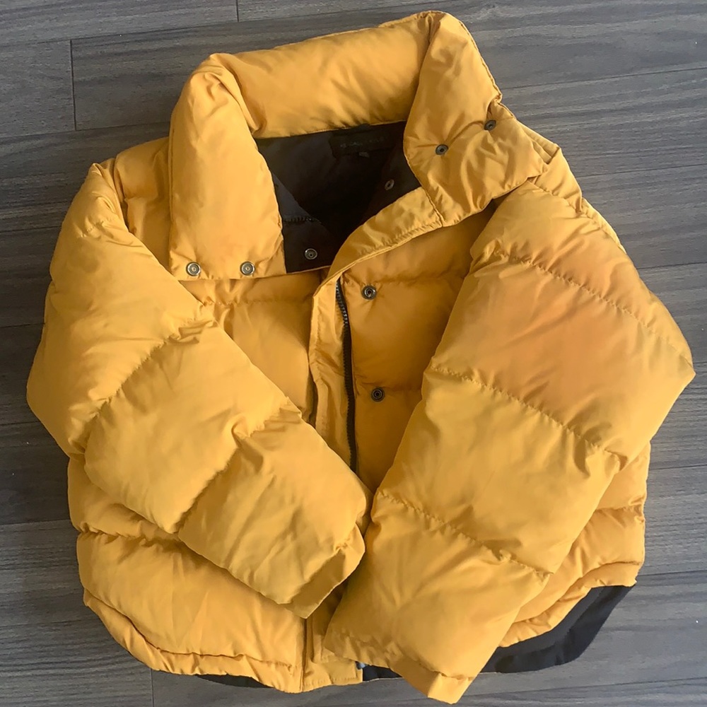 Pacsun Yellow Puffer Jacket